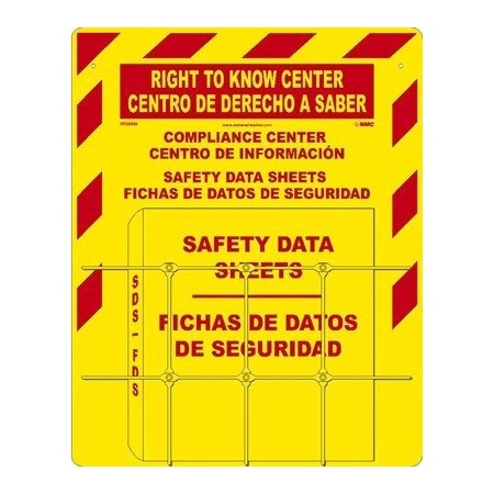 Nmc Right-To-Know Center Red On Yellow RTK84BI